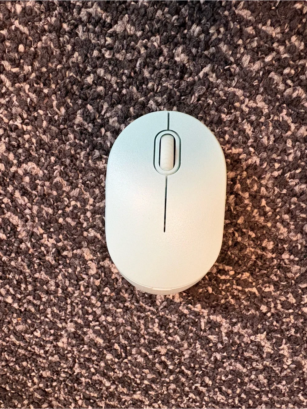 On Running White Wireless Mouse - On